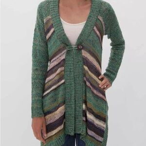 BKE Striped Cardigan Sweater